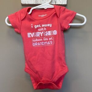 Garanimals Newborn “I Get Away…..At Grandma’s” Onesie